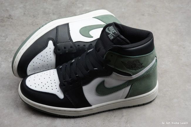 1 Clay Green 555088-135 Retro Air Jordan High OG 0725